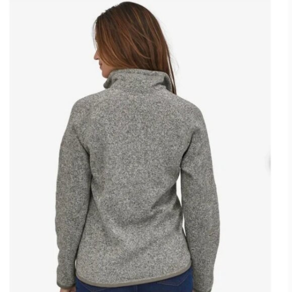 Patagonia Women's Better Sweater 1/4-Zip Fleece White Birch size Small - Picture 2 of 9